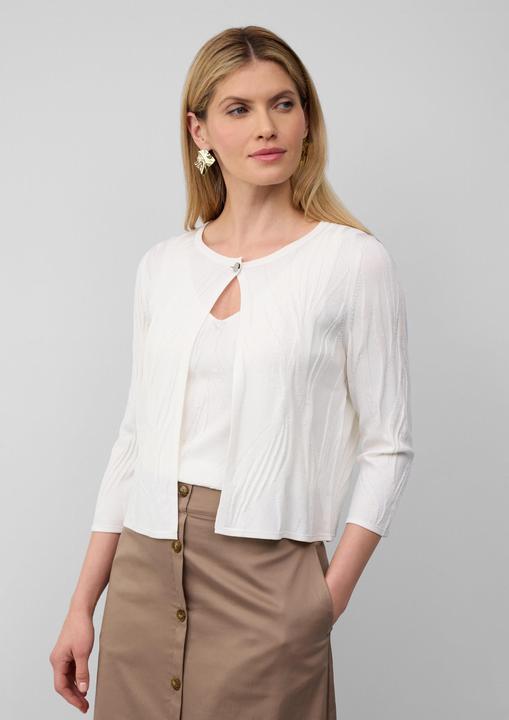 Immagine prodotto S.Oliver Strickjacke Kurzer Cardigan mit Strukturmuster und 3/4-Ärmeln (38)