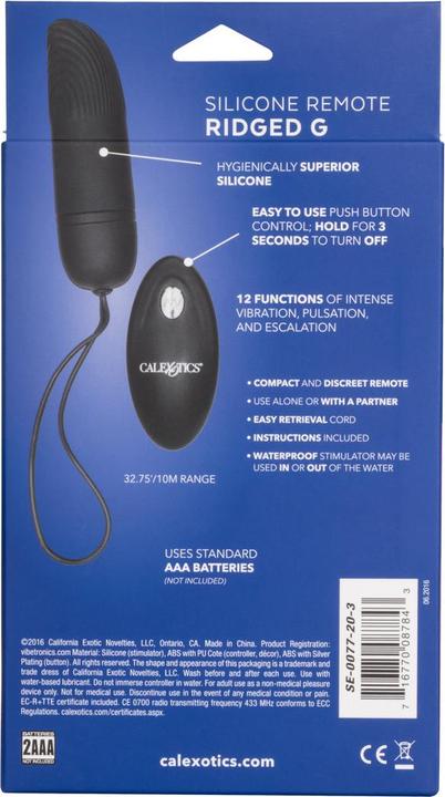 Image du produit CalExotics Silicone Remote Ridged G