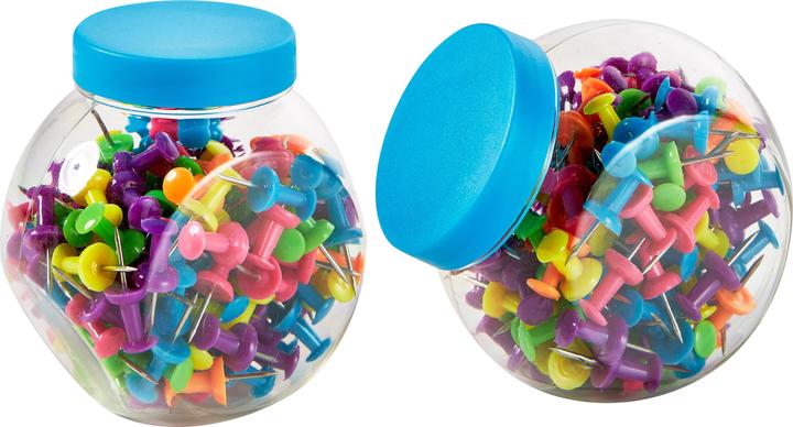 Produktbild Alco Pinwandnadeln Neon-Farben 150 St., bunt gemischt