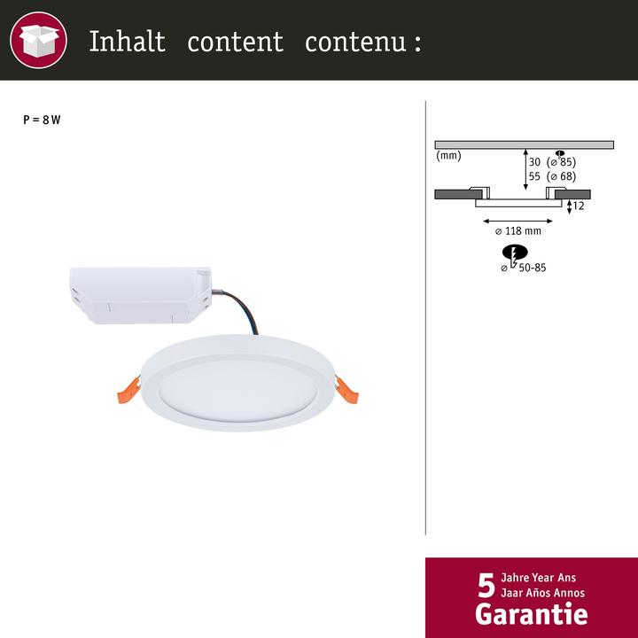 Produktbild Paulmann Einbaupanel Areo VariFit (850 lm)