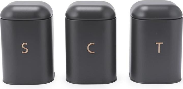 Salter BW13729EU7 Pebble 3-Piece Canister Set Charcoal (1.40 l)