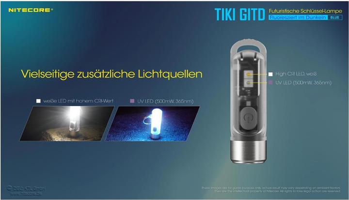 Image du produit Nitecore Tiki Gitd (5.50 cm, 300 lm)