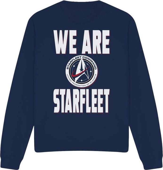 Actual product image Universal Textiles Unisex Adult We Are Starfleet Sweatshirt (M)