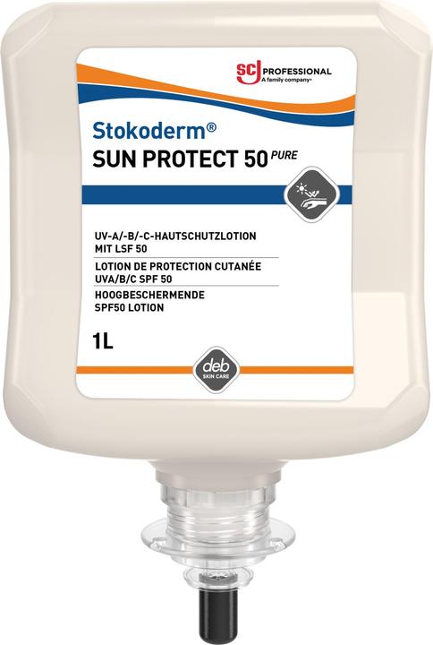 Actual product image Stoko UV Skin Protection Cream derm Sun Protect 50 PURE (Suntan cream, SPF 50, 1000 ml, 1060 g)