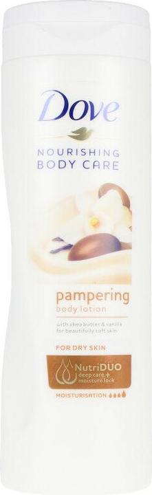 Actual product image Dove nourishing Body Care Pampering butter tree oil body lotion 400ml (Body lotion, 400 ml)