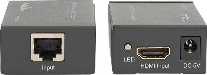 Actual product image Nedis HDMI T Extender Over CAT6 up to 60.0 m 1080p 1.65 Gbps Metal Anthracite (1 m)