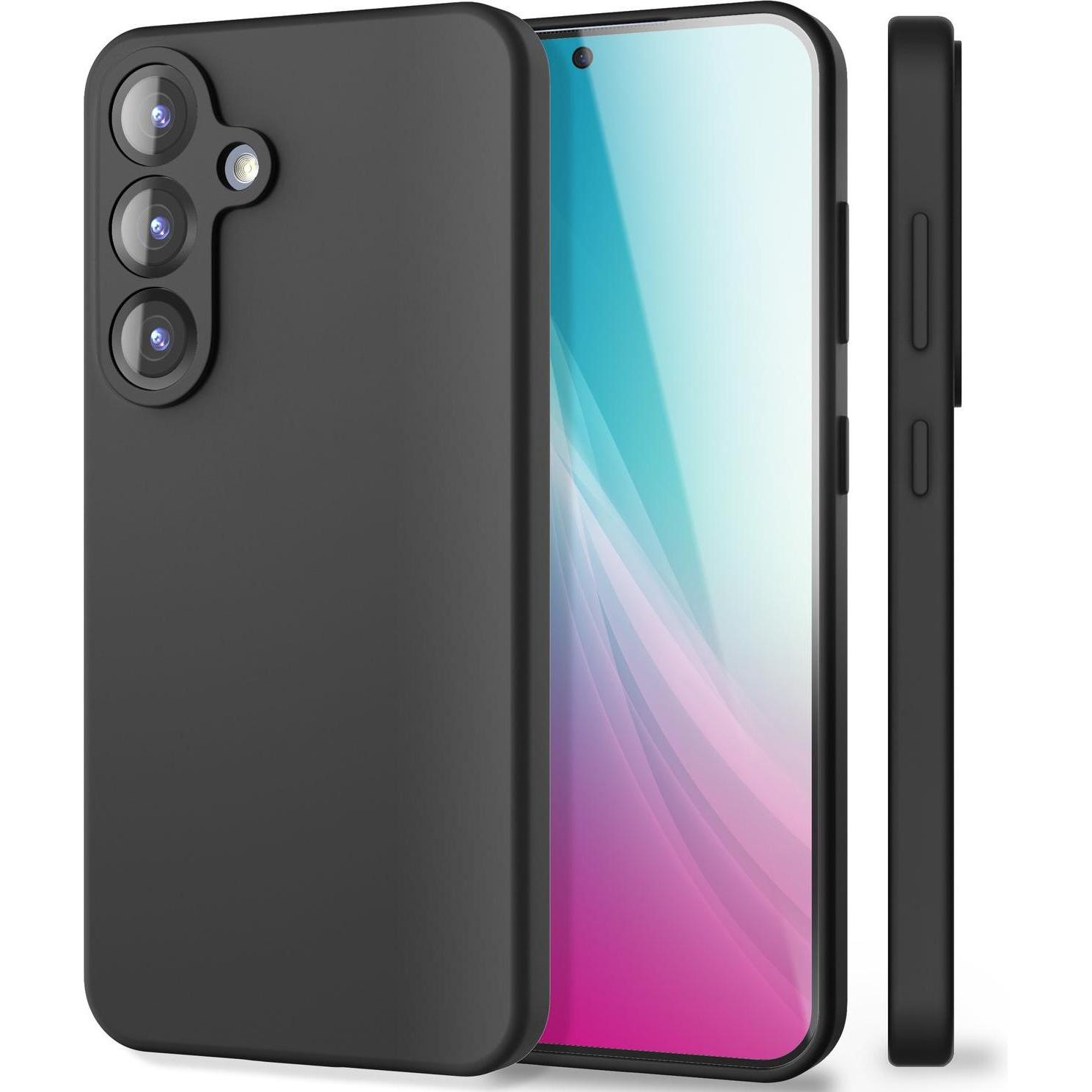 Nalia Phoenix - Abwischbare Flüssigsilikon Hülle - Easy Clean Liquid Silicone Cover (Samsung Galaxy S25), Smartphone Hül...