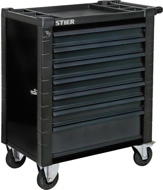 Image du produit Stier Servante d'atelier avec dispositif de protection et porte latérale, garnie, 223 pièces (223 x)