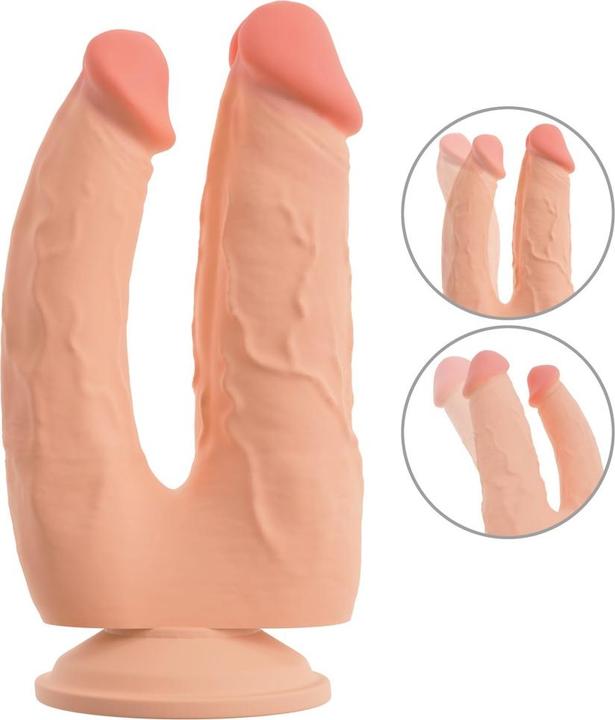 Actual product image Nature Skin Bendable Double Penetrator