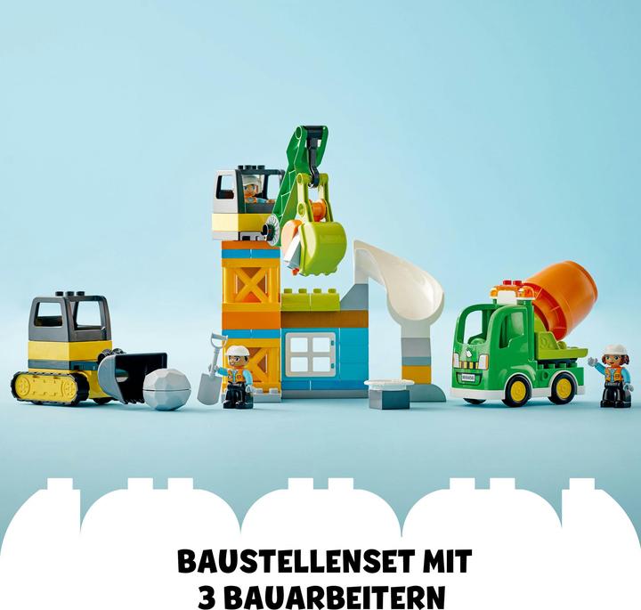 Actual product image LEGO 10990 Construction site with construction vehicles (10990)