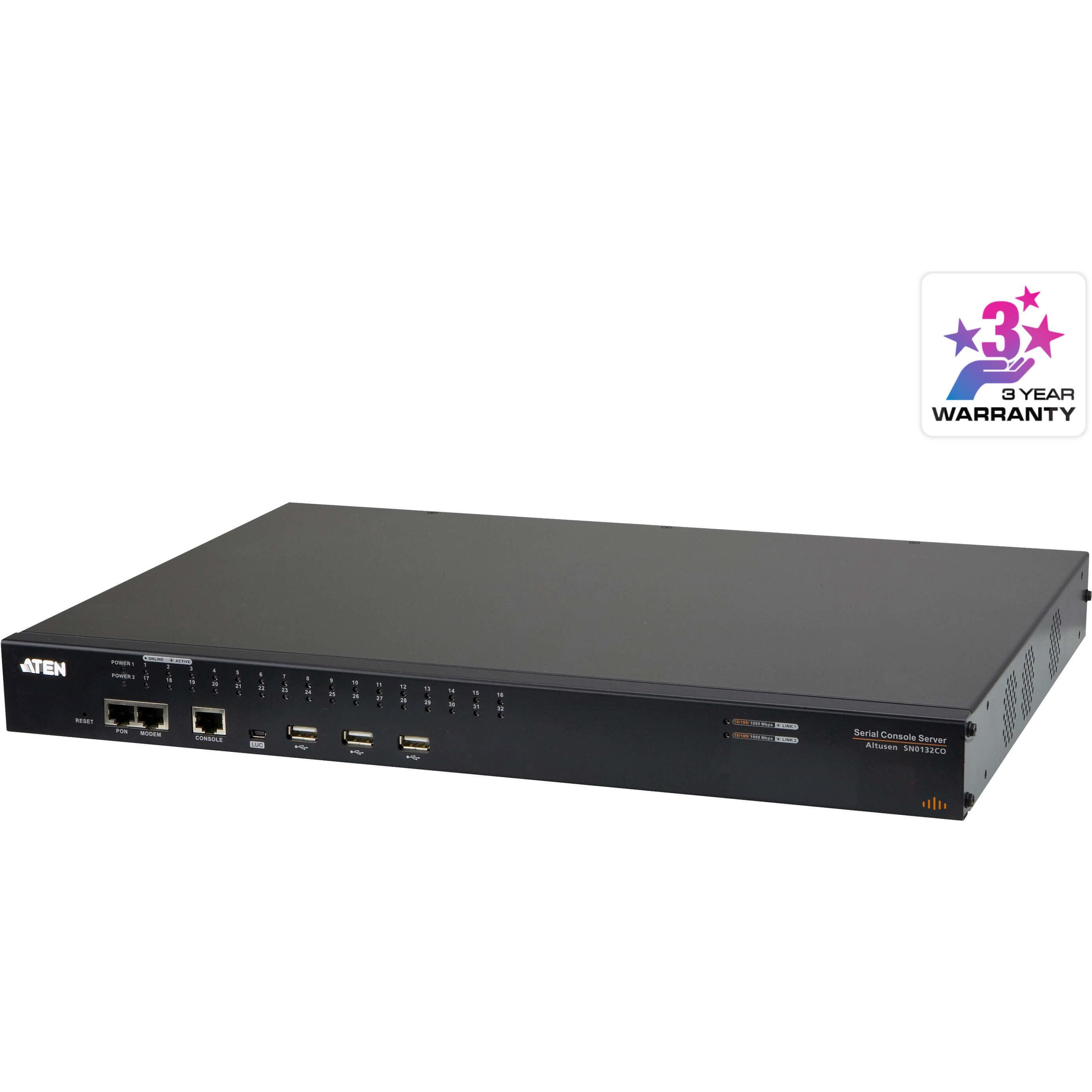 Thumbnail - Aten Serial Over IP unit, KVM Switch, Schwarz
