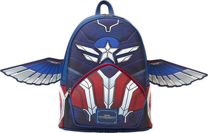 Actual product image Loungefly Marvel Captain America Brave New World backpack 26cm