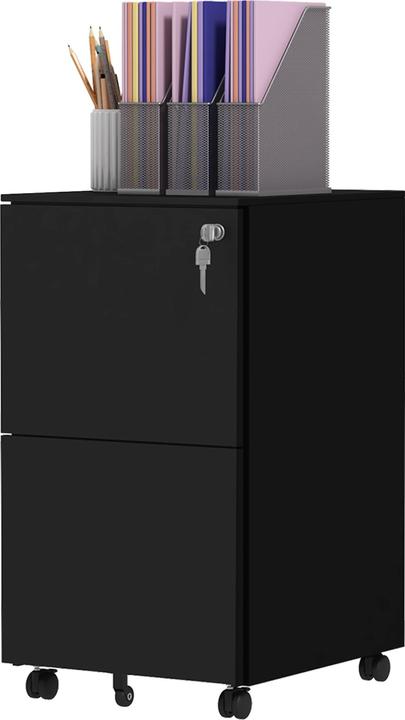 Immagine prodotto Vinsetto Piedistallo mobile con 2 cassetti con serratura