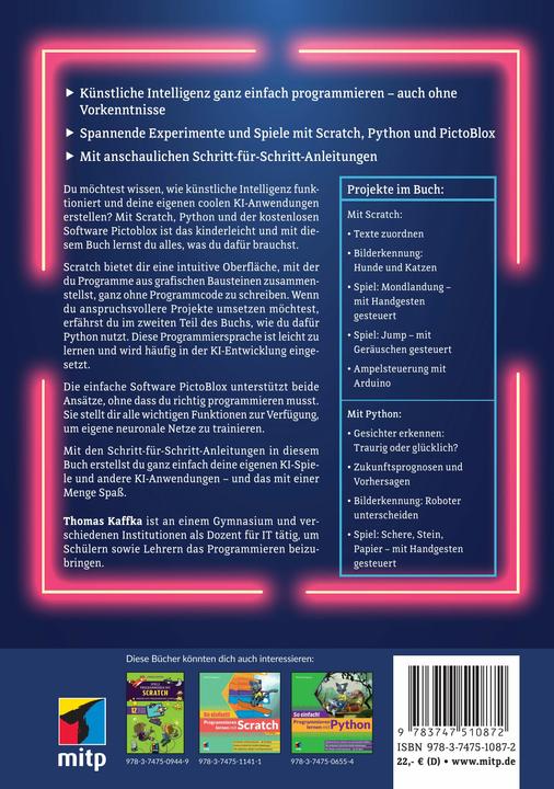 Produktbild KI programmieren lernen mit Scratch & Python (Deutsch, Thomas Kaffka, 2025)