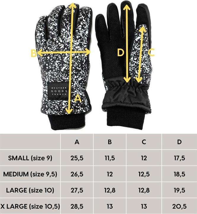 Image du produit Weathergoods LUNA Reflektierende Fingerhandschuhe Splatter M (M)