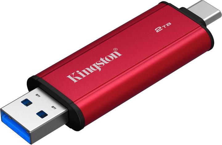 Productafbeelding Kingston 2TB Dual USB-A/C Portable SSD Up to 1050MB/s USB 3.2 Gen 2 (2 TB)