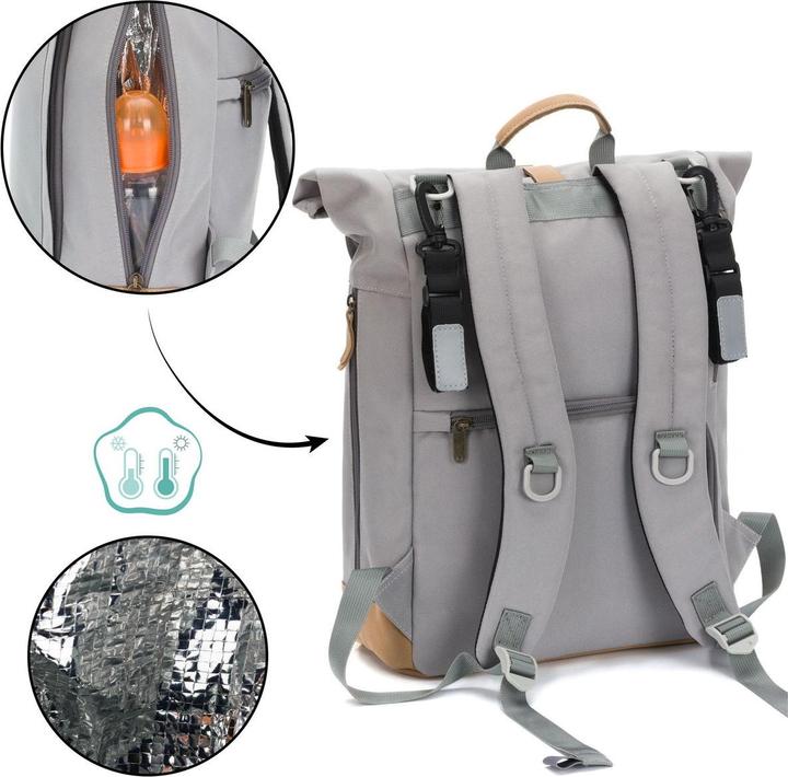 Produktbild Fillikid Wickeltaschen & Wickelrucksäcke Wickeltasche Berlin im Rolltop-Design mit