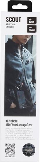 Actual product image Skinarma Scout Universal phone lanyard gray