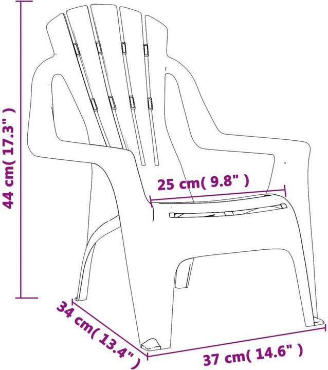 Produktbild vidaXL Gartenstuhl