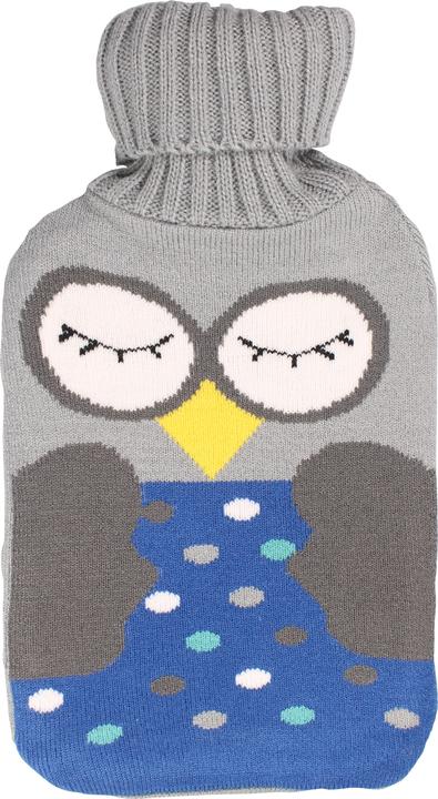 Immagine prodotto PhoneLook Bouillotte avec couverture en tricot (1,5 litri) Hibou (1.50 l, Fiaschetta da letto con coperchio)