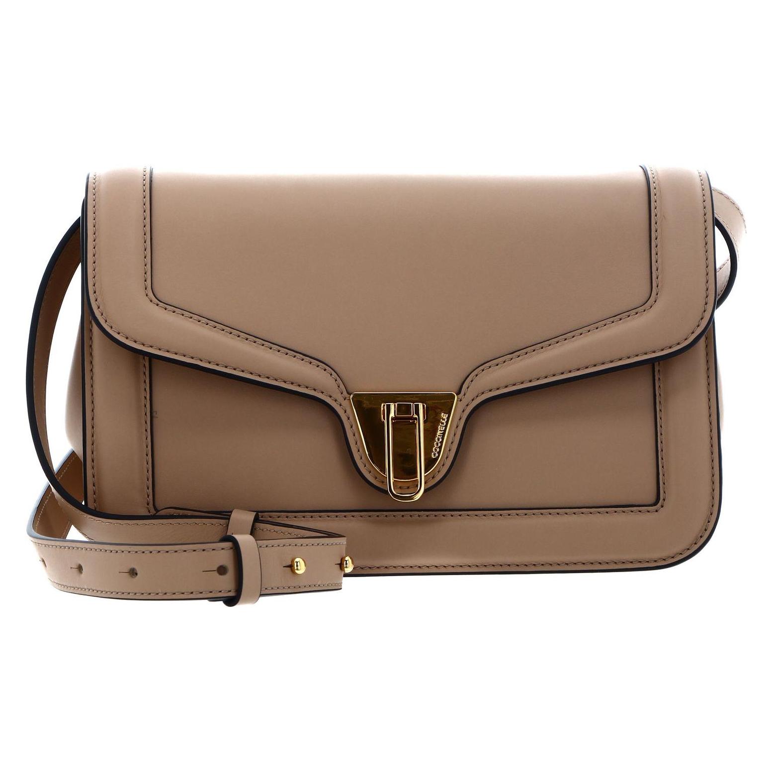 Coccinelle, Damen, Handtasche, Marvin Twist Smooth Handbag, Beige