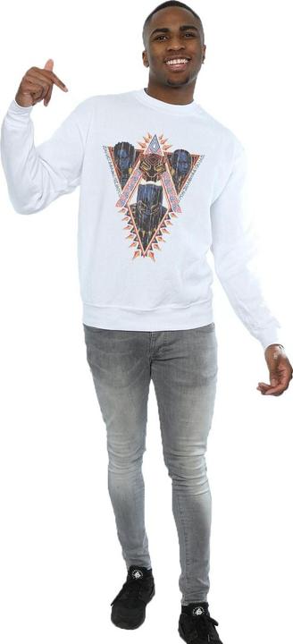 Produktbild Black Panther Tribal Heads Baumwoll Sweatshirt (3XL)