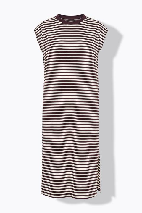Produktbild Studio Untold Jersey Kleid, oversized, Ringel, Rundhals, ärmellos (54, 56)
