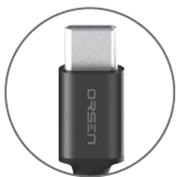 Actual product image Orsen S9C USB A and Type C 2.1A 1m black (1 m)
