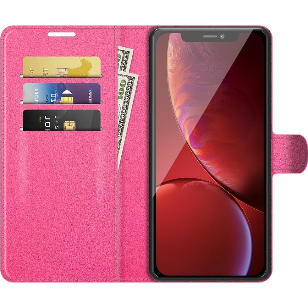 Thumbnail - Cover-Discount iPhone 13 Pro - Leder Etui Hülle pink (Apple iPhone 13 Pro), Smartphone Hülle, Pink