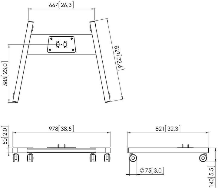 Produktbild Vogels PFT 8520B Boden Wagenrahmen