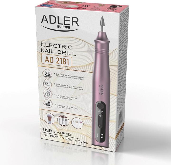 Adler Elektrisches Nagelbohrer Set