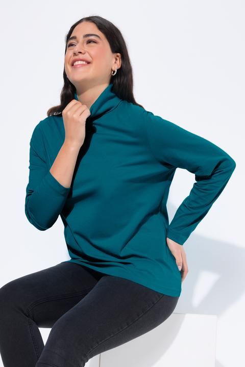 Produktbild Ulla Popken Shirt, Rollkragen, Slim, Langarm (58)