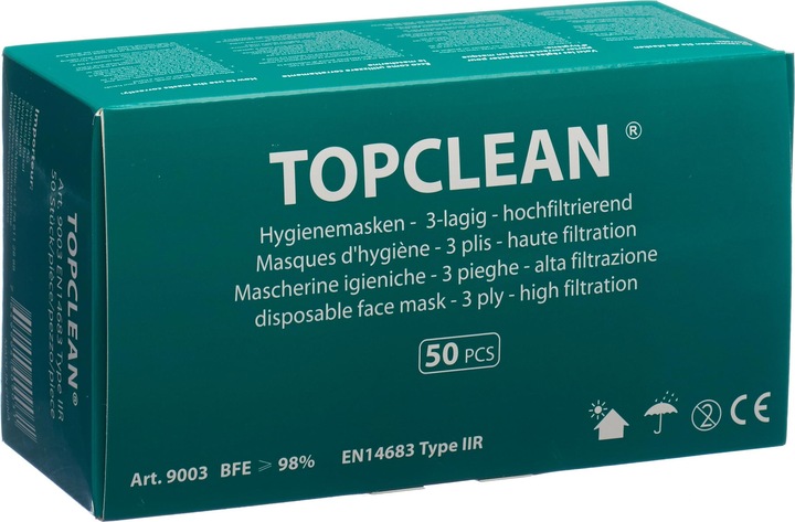 Image du produit Topclean Masque buccal (Type II, 50 x)