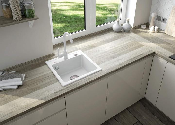 Produktbild Deante ZORBA GRAN SINK 44X44X18 ZQZ A103 WHT (Einbauspüle, 60 cm, 49 cm)