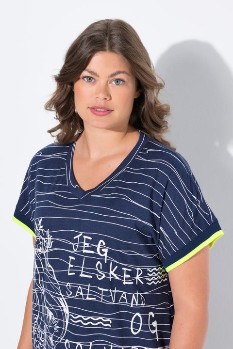 Image du produit Laurasøn Robe t-shirt avec décolleté en V, OEKO-TEX MIG (42)