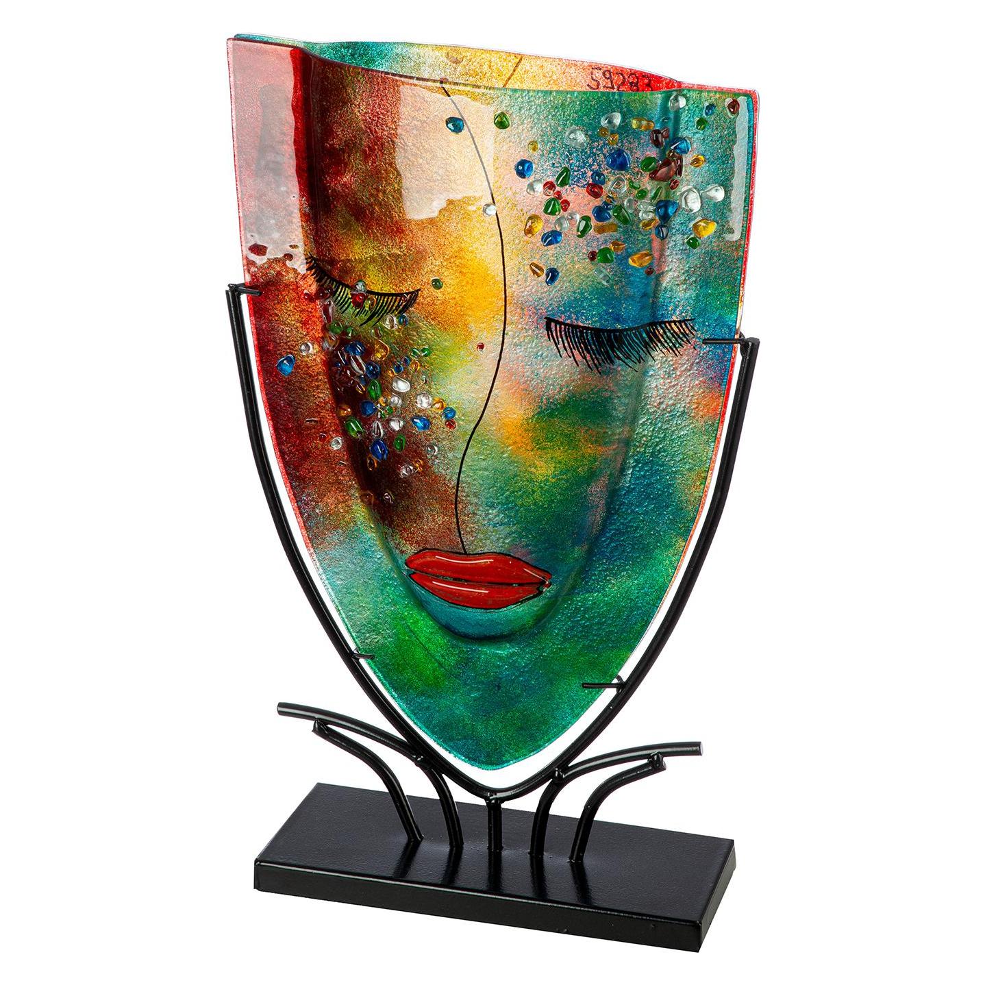 Casablanca By Gilde, Vaas, Gesichtsvase Oval Violet