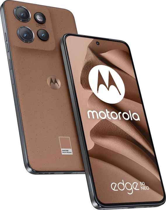 Produktbild Motorola 50 Neo (512 GB, PANTONE Mocha Mousse, 6.36", Dual SIM, 5G)