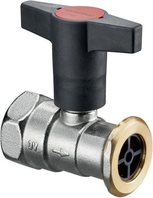 Produktbild Oventrop OV Pumpenkugelhahn Optibal P m Sperrvent. MS DN 25 Rp 1ZollxG 1 1/2Zo