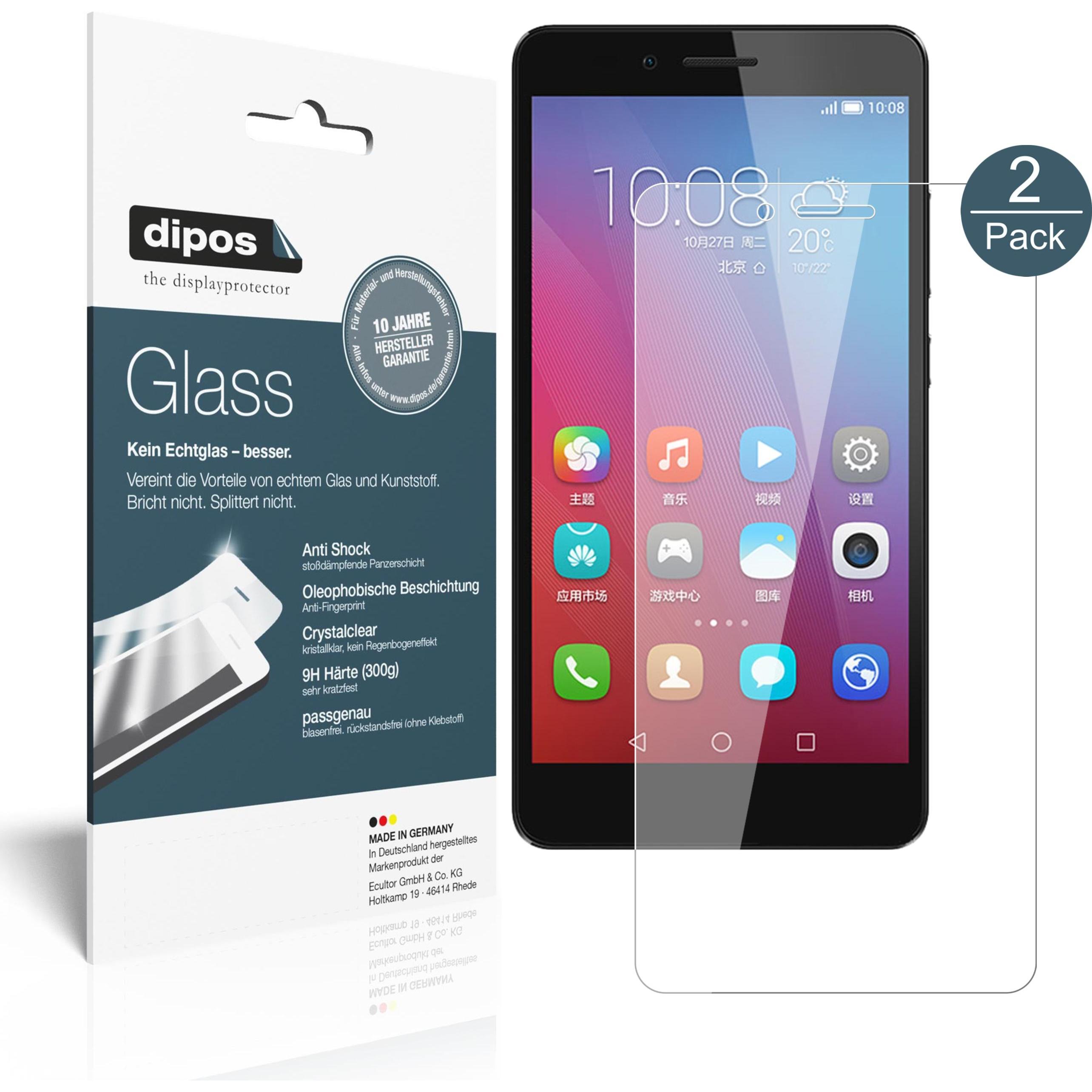 Dipos Displayschutz Anti-Shock (1 Stück, Honor 5X), Smartphone Schutzfolie, Transparent