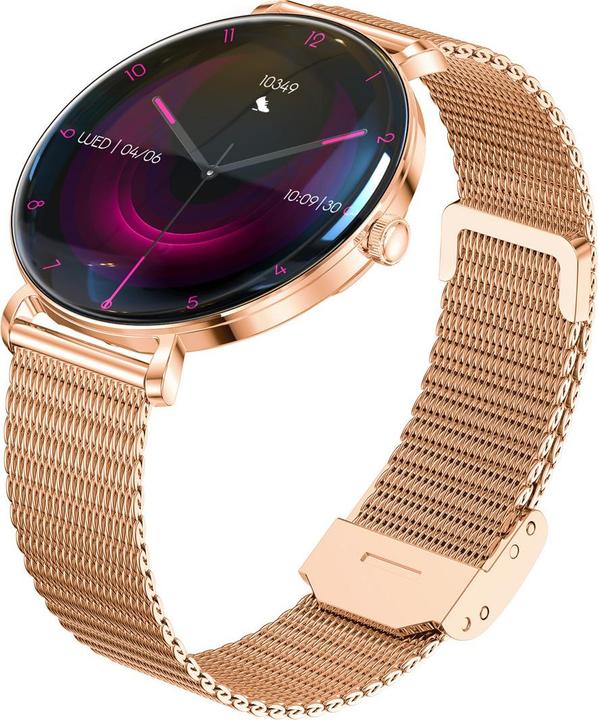 Actual product image Forever Smartwatch SB-370 Rose Gold - Leopard Print