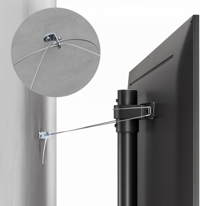 Produktbild Maclean Bodenhalterung für TV 32-70 max. VESA 400x400 max. 40kg MC-494 (40 kg, 32" - 70")