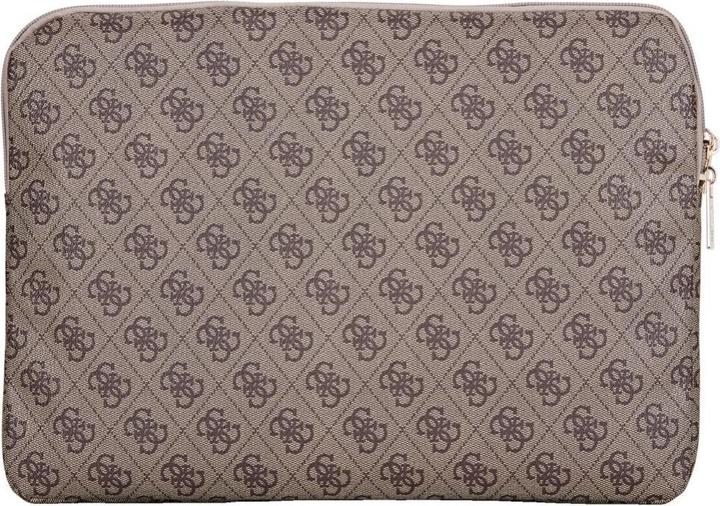 Produktbild Guess Bag Sleeve 14" 4G Zipper Pocket Triangle Logo brown (14", Apple)