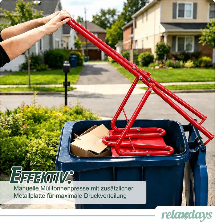 Produktbild Relaxdays Müllpresse