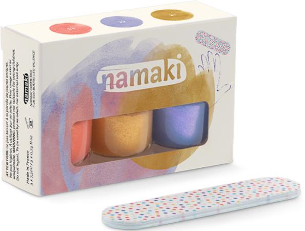 Actual product image Namaki Children's nail polish set of 3 - Sunset