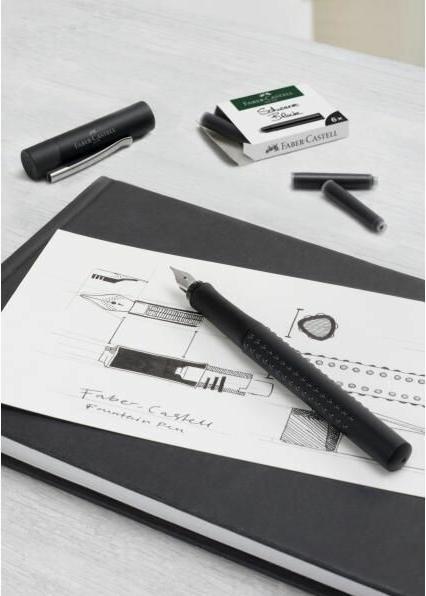 Produktbild Faber-Castell Standardtintenpatronen (Schwarz, 6 Stk.)