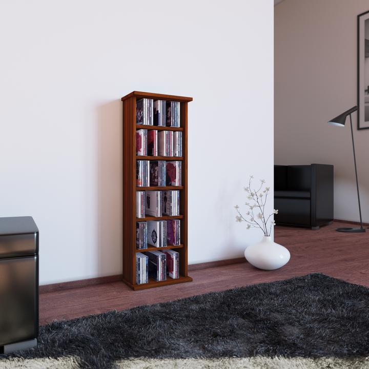 Produktbild VCM Holz CD DVD Stand Regal Vostan (31 x 18 x 92 cm)