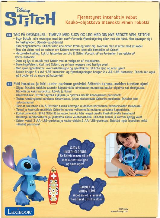 Actual product image Disney Lexibook - My Interactive Stitch Robot DK/FI (90407)