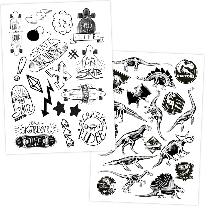 Image du produit Papierdrachen 100 tatouages pour enfant