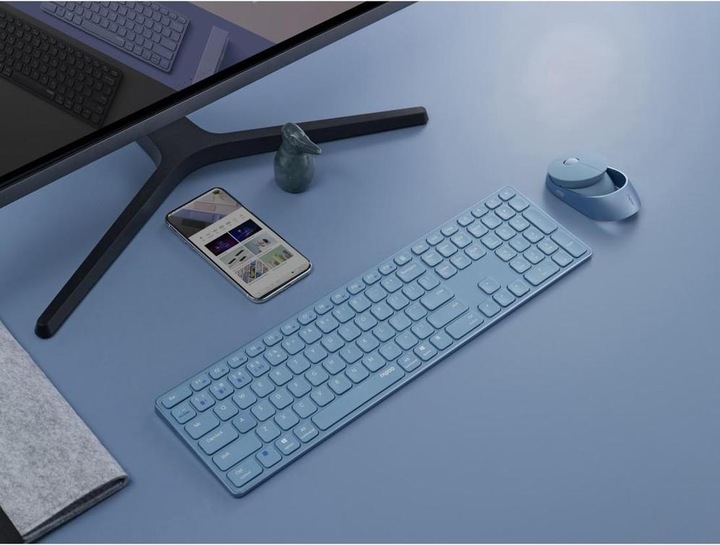 Actual product image Rapoo 9850M DE-Layout, blau (DE, Wireless)