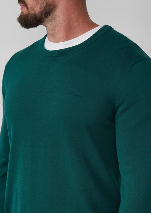 Actual product image s.Oliver Strickpullover Baumwollpullover mit Logo-Stickerei (XXL)